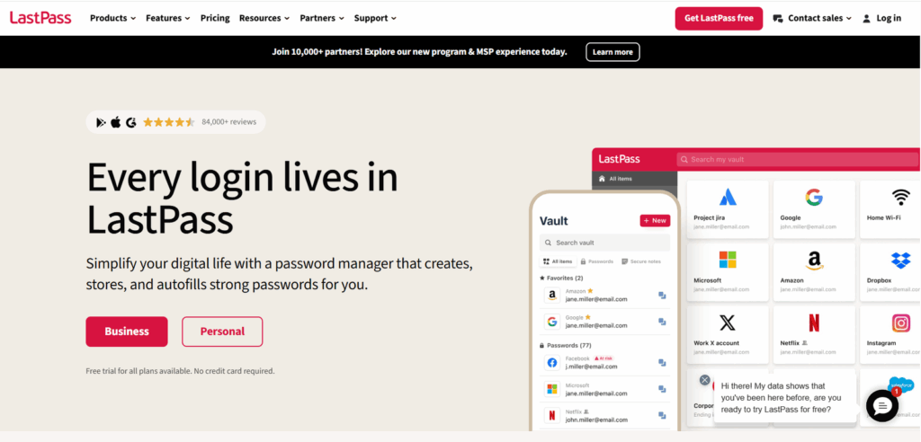 lastpass screenshot